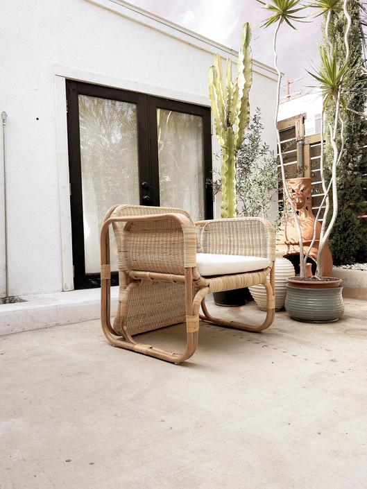 New Woven Cypress Rattan Wicker Chair - Natural by TheWickedBoheme