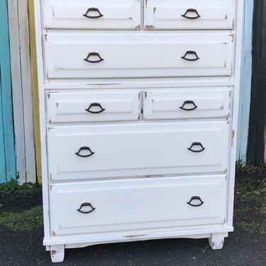 Mid century solid wood Dresser, painted dresser,shabby chic Dresser FREE delivery in NYC 