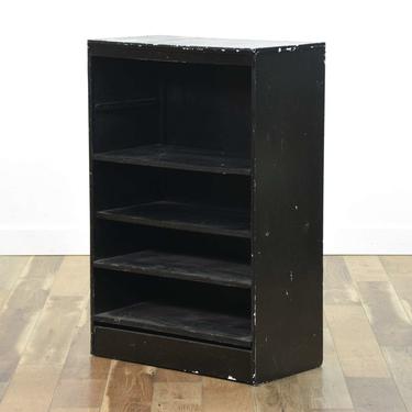 Contemporary Black Finish Bookcase