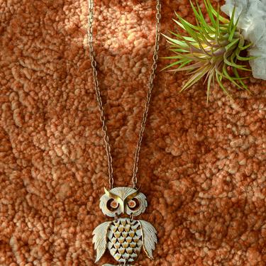 70s Owl Necklace