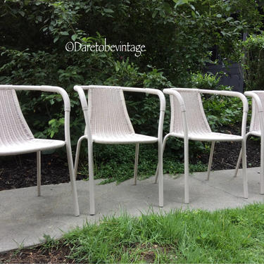 Mid Century Modern Bistro Chairs - Vintage Mid Century Modern Chairs - Mid Century Modern Knoll Style Chairs 