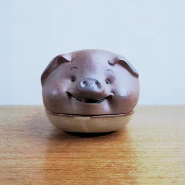 Vintage UCTCI Pig | Covered Dish Butter Dish | Dish with Lid | Japan 