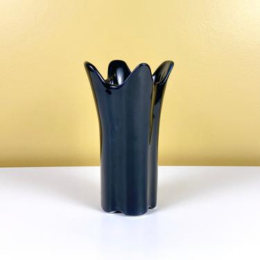 Deep Blue Unique Shaped Bud Vase 