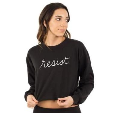 Resist Cropped Sweatshirt