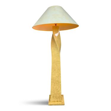 Midcentury Twisted Floor Lamp in the Style of Karl Springer