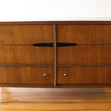 Mid Century Modern Low Dresser Credenza by Bassett