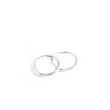 Selah Vie mini hoop earrings 12mm Silver
