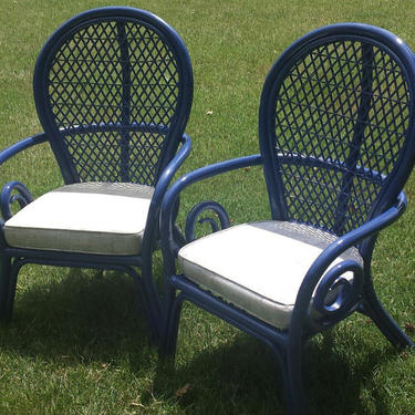 Set of 6 rattan dining chairs by AgentUpcycle