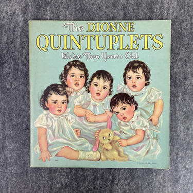 The Dionne Quintuplets: We're Two Years Old - 1936 Whitman Publishing paperback 