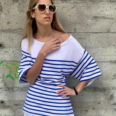 1990s-2000s Jean Paul Gaultier Striped Sailor Jersey with Corseted Back - SOLD