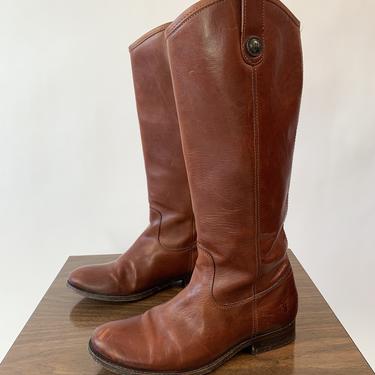 Frye Brown Leather Riding Boots