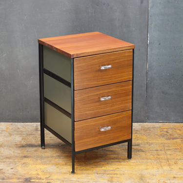 George Nelson Steel Frame Herman Miller Petite Chest Drawers Bedside Table Stand Vintage Mid-Century Modern 