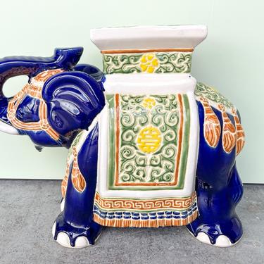 Trunks Up Elephant Garden Seat