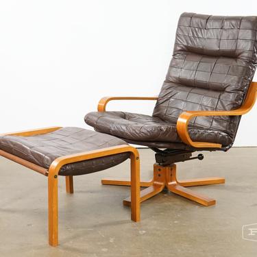 Westnofa Lounge Chair With An Ottoman (1)