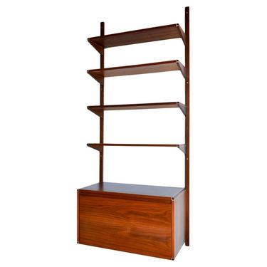 Walnut Single Section Wall or Shelving Unit by Barzilay, ca. 1970