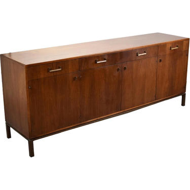 Beautiful Mid-Century Modern Figured Walnut Sideboard Attributed to Founders 