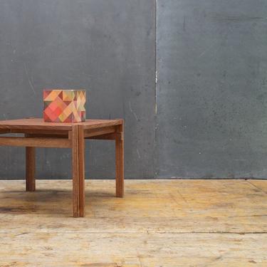 Vintage Teak Flip Top Table Mid-Century Modern Bauhaus Danish John Stuart 