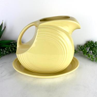 Pale Yellow Fiestaware Homer Laughlin Pitcher Oval Dish 