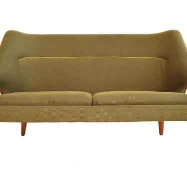 Danish Mid Century Modern Arne Wahl Iversen Flamingo Model 15 Loveseat Sofa 