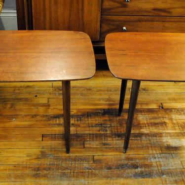 Pair of Teak DUX side Tables made in Sweden