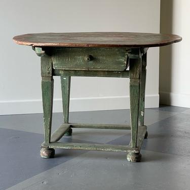 18th C. Round Italian Painted Center Table