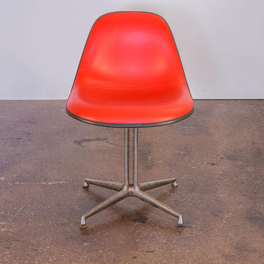 Red La Fonda Eames Chair for Herman Miller 