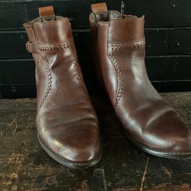 Mens Low Cowboy Boot Size 10D  Brown Mens Western bbo 