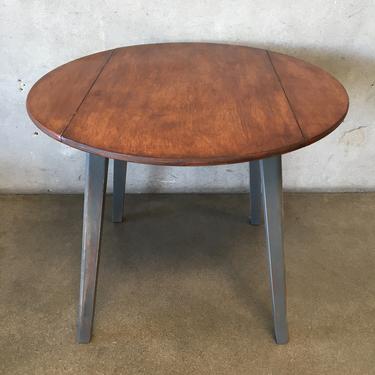 MCM Style  Upcycled Drop Side Table
