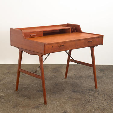Model 56 Teak Desk by Arne Wahl Iversen 