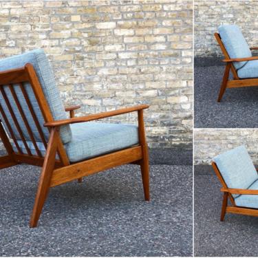 Authentic Mid-century Easy Chair Fully Restored 