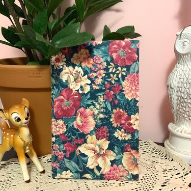 Vintage Floral Fabric Cover Journal 