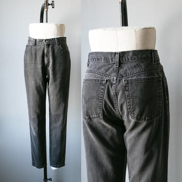 1990s Levi's 550 Jeans Black Denim 30&amp;quot; x 29&amp;quot; 