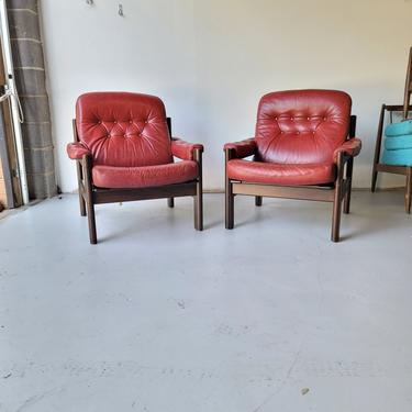 Pair of Ekornes Easy Chairs