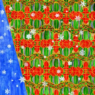 Holiday Cards: Amaryllis and Holly as Imagined in the Ironwork of the African American Museum, 2020