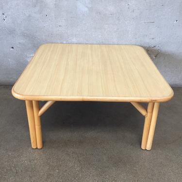 1950's Bamboo Formica Coffee Table