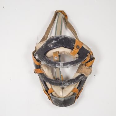 Metal and Leather Catcher's Mask c.1920