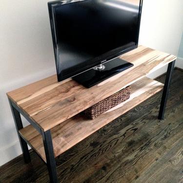 The &amp;quot;Stockton&amp;quot;  Media Unit/Shelving Unit - Reclaimed Wood &amp; Steel - Multiple Sizes Available 