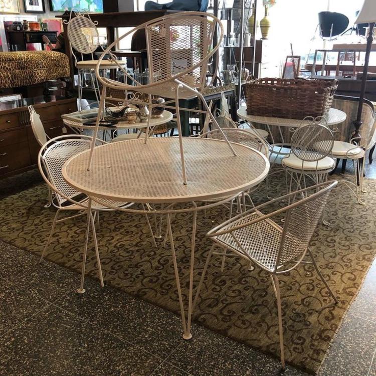                   John Salterini patio set! Table and 4 saucer chairs! $495