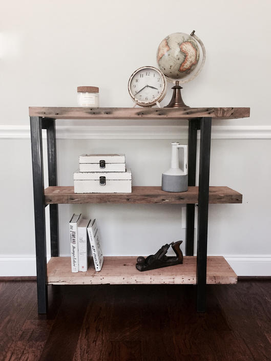 The &amp;quot;Abbott&amp;quot;  Bookshelf - Reclaimed Wood &amp; Steel - Multiple Sizes Available by arcandtimber