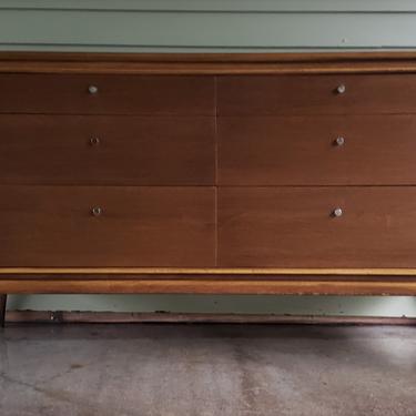 Mid Century Modern Walnut Dresser by Rapids Furniture Company 