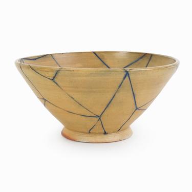 Modernist Ceramic Bowl Geometric Pattern Mid Century Modern 