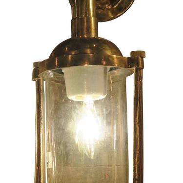 Cast Bronze &#038; Glass Nautical Sconce