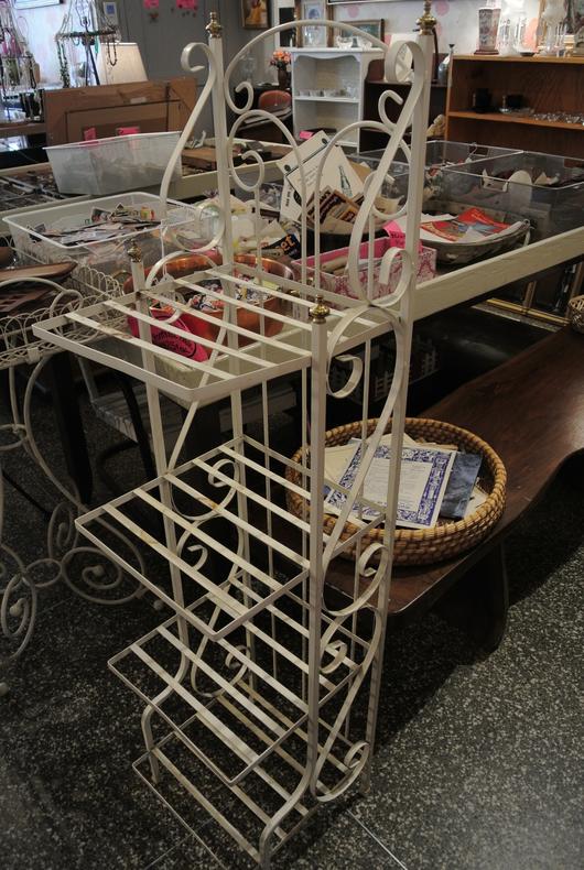 Wrought iron bakers rack - $75