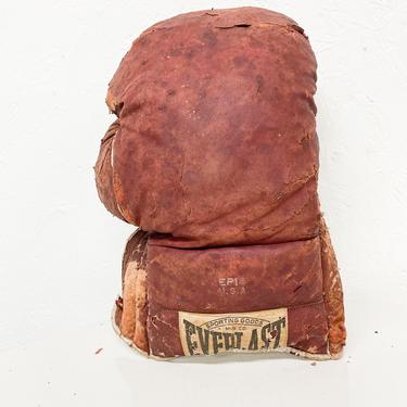 Antique Distress Battered Sport EP14 Leather Boxing Glove EVERLAST USA 