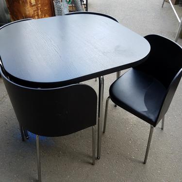 IKEA Fusion Table and Four Nesting Chairs