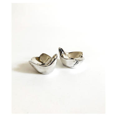 Mid Century Dansk Silver Bird Candle Holders / Set of 2 