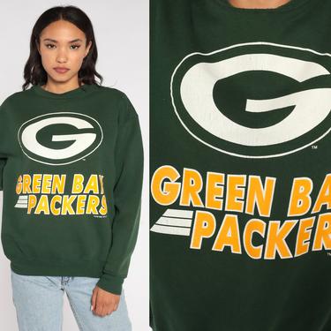 90s Green Bay Packers Sweatshirt Football Sweatshirt Logo 7 Wisconsin Sweatshirt Nfl Shirt Football Pullover Sports Vintage 1990s Large L 