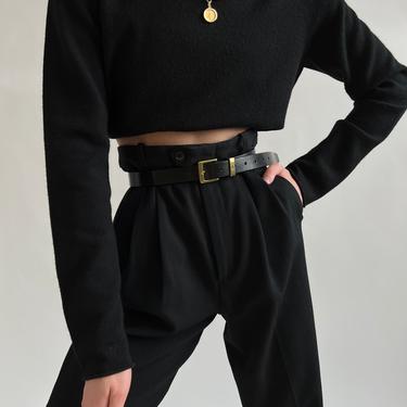 Vintage Black Long Sleeve Cashmere Sweater