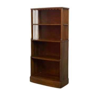 Free Shipping Within US - Primitive Waterfall Bookcase Solid Walnut 