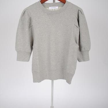 Shirred Short-Sleeve Sweatshirt - Gris Heather